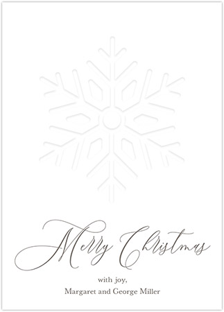 Holiday Greeting Cards by PicMe Prints (Snowflake Blind Debossed) Holiday Greeting Cards by PicMe Prints (Snowflake Blind Debossed)
