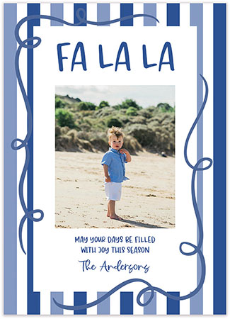 Digital Holiday Photo Cards by PicMe Prints (Whimsy Stripes)