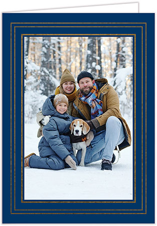 Holiday Photo Mount Cards by PicMe Prints (Triple Border Foil)