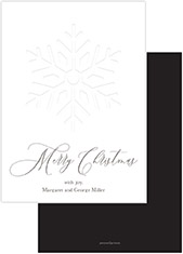 Holiday Greeting Cards by PicMe Prints (Snowflake Blind Debossed)