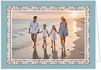 Mounted Holiday Photo Card - Stained Glass Design | PicMe Prints