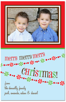 Digital Holiday Photo Cards by Prints Charming (Peppermint Garland) Digital Holiday Photo Cards by Prints Charming (Peppermint Garland)