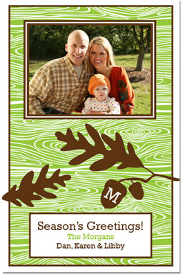 Digital Holiday Photo Cards by Prints Charming (Acorn Initial) Digital Holiday Photo Cards by Prints Charming (Acorn Initial)