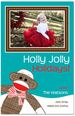 Digital Holiday Photo Cards by Prints Charming (Merry Sock Monkey) Digital Holiday Photo Cards by Prints Charming (Merry Sock Monkey)