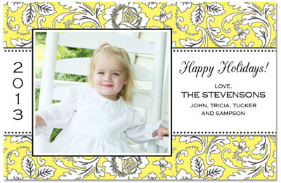 Digital Holiday Photo Cards by Prints Charming (Yellow Foliage)