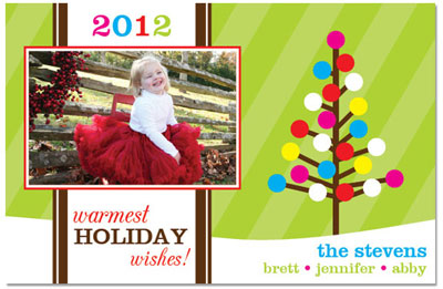 Digital Holiday Photo Cards by Prints Charming (Happy Holiday Tree)