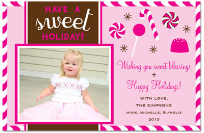 Digital Holiday Photo Cards by Prints Charming (Pink Yummy Sweets) Digital Holiday Photo Cards by Prints Charming (Pink Yummy Sweets)