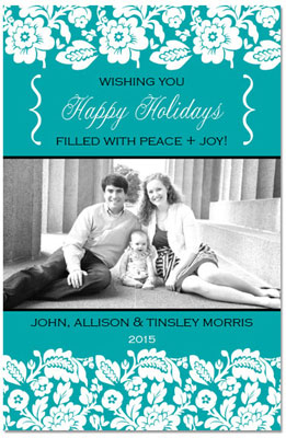Digital Holiday Photo Cards by Prints Charming (Fabulous Teal Green And White) Digital Holiday Photo Cards by Prints Charming (Fabulous Teal Green And White)