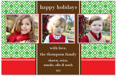 Digital Holiday Photo Cards by Prints Charming (Holiday Trellis Three) Digital Holiday Photo Cards by Prints Charming (Holiday Trellis Three)
