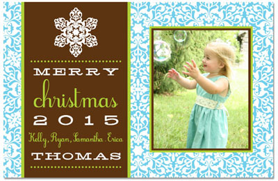 Digital Holiday Photo Cards by Prints Charming (Turquoise Snowflake) Digital Holiday Photo Cards by Prints Charming (Turquoise Snowflake)