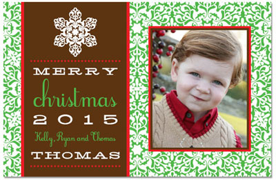 Digital Holiday Photo Cards by Prints Charming (Holiday Snowflake)