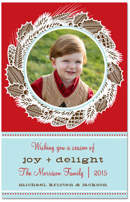 Digital Holiday Photo Cards by Prints Charming (Vintage Holiday Wreath) Digital Holiday Photo Cards by Prints Charming (Vintage Holiday Wreath)