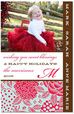 Digital Holiday Photo Cards by Prints Charming (Vintage Mint Green And Cherry) Digital Holiday Photo Cards by Prints Charming (Vintage Mint Green And Cherry)