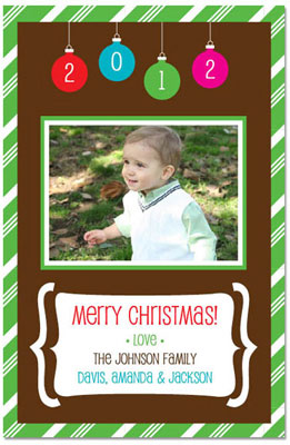 Digital Holiday Photo Cards by Prints Charming (Festive Ornament)