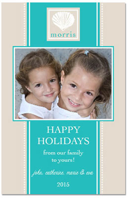 Digital Holiday Photo Cards by Prints Charming (Sea Shell)