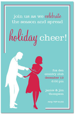 Holiday Invitations by Prints Charming (Dancing Couple)