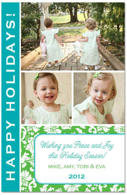 Digital Holiday Photo Cards by Prints Charming (Beautiful Floral Multiple)