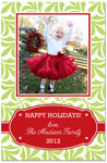 Digital Holiday Photo Cards by Prints Charming (Festive Red And Lime Band)
