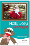 Digital Holiday Photo Cards by Prints Charming (Merry Sock Monkey)