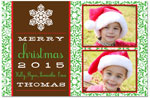 Digital Holiday Photo Cards by Prints Charming (Holiday Snowflake Two)
