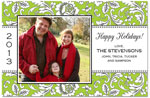 Digital Holiday Photo Cards by Prints Charming (Classic Lime Foliage)
