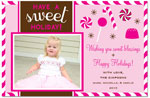 Digital Holiday Photo Cards by Prints Charming (Pink Yummy Sweets)