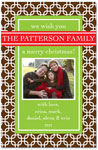 Digital Holiday Photo Cards by Prints Charming (Contemporary Brown And Lime)