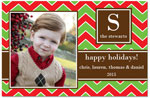 Digital Holiday Photo Cards by Prints Charming (Holiday Chevron)
