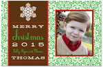 Digital Holiday Photo Cards by Prints Charming (Holiday Snowflake)