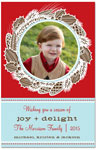 Digital Holiday Photo Cards by Prints Charming (Vintage Holiday Wreath)