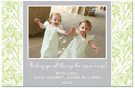 Digital Holiday Photo Cards by Prints Charming (Sage Foliage Photo)