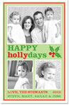 Digital Holiday Photo Cards by Prints Charming (Green Holly-Day)