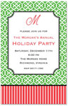 Holiday Invitations by Prints Charming (Festive Pattern And Stripe)