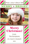 Digital Holiday Photo Cards by Prints Charming (Holiday Festive Stripes)