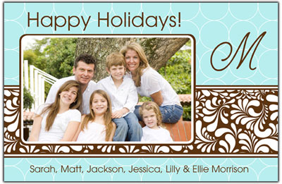 Digital Holiday Photo Cards by Prints Charming (Chain Link Band-H)