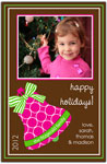 Digital Holiday Photo Cards by Prints Charming (Pink Bell)