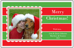 Digital Holiday Photo Cards by Prints Charming (Big Red Stripe)
