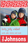 Digital Holiday Photo Cards by Prints Charming (Red Name Band)