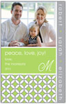 Digital Holiday Photo Cards by Prints Charming (Green Modern Chain)