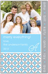 Digital Holiday Photo Cards by Prints Charming (Blue Modern Chain)
