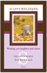 Digital Holiday Photo Cards by Prints Charming (Purple Modern Name)