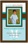 Digital Holiday Photo Cards by Prints Charming (Blue Modern Name)