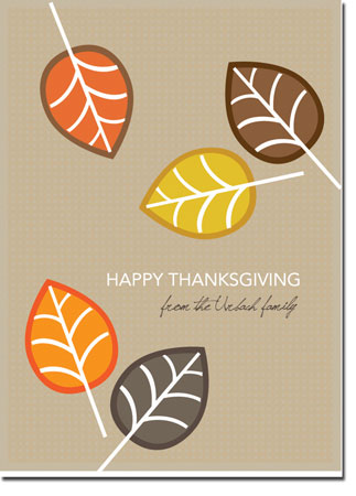 Spark & Spark Holiday Greeting Cards - Fall Leaves