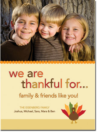 Spark & Spark Holiday Greeting Cards - Thanksgiving From Us (Photo Cards)
