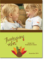 Spark & Spark Holiday Greeting Cards - A Thanksgiving Wish (Photo Cards)