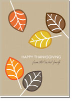 Spark & Spark Holiday Greeting Cards - Fall Leaves