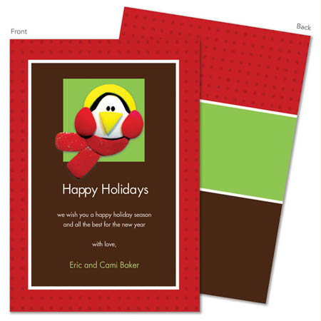 Spark & Spark Holiday Greeting Cards - Cute Penguin Spark & Spark Holiday Greeting Cards - Cute Penguin