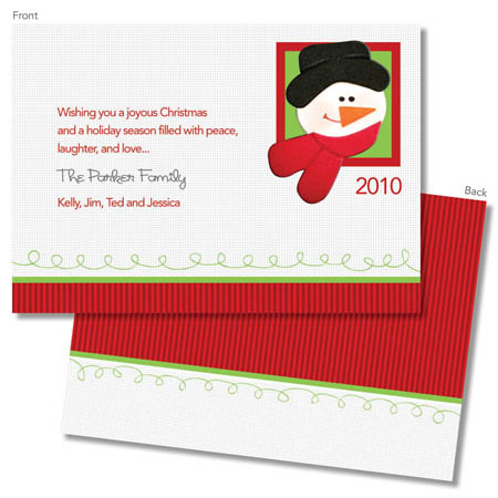 Spark & Spark Holiday Greeting Cards - Snowman's Postcard for Me Spark & Spark Holiday Greeting Cards - Snowman's Postcard for Me