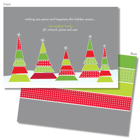 Spark & Spark Holiday Greeting Cards - Christmas Trees with Stars Spark & Spark Holiday Greeting Cards - Christmas Trees with Stars