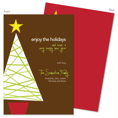 Spark & Spark Holiday Greeting Cards - A Modern Christmas Tree Spark & Spark Holiday Greeting Cards - A Modern Christmas Tree
